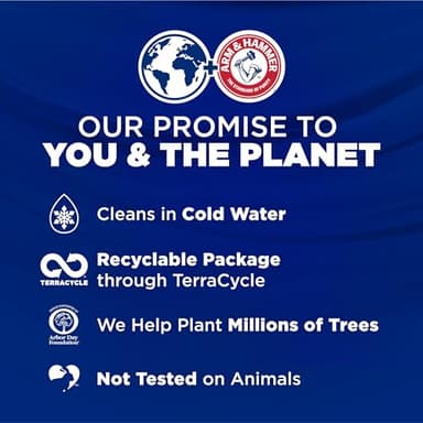 ARM & HAMMER™ Deep Clean Odor Formula Laundry Detergent Power Paks, Laundry Odor Remover, Radiant Burst Scent, 44 Count, 44 Loads - Image 11