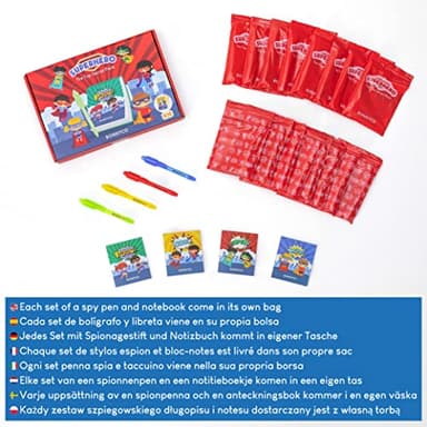 BONNYCO Invisible Ink Pen, Notebook Pack 16 Superhero Party Favors | Super Hero Party Favors for Kids Goodie Bags Stuffers Pinata Stuffers Classroom Prizes Return Gifts for Kids Birthday Student Gifts - Image 6
