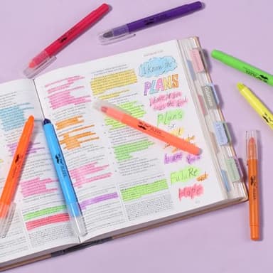 Mr. Pen No Bleed Gel Highlighter, Bible Highlighters, Assorted Colors, Pack of 8 - Image 8