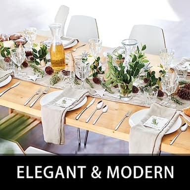 49-Piece Silverware Set with Organizer, Heavy Duty Stainless Steel Flatware for 8, Cutlery Utensil Sets with Steak Knives, Rust-proof, Mirror Polished, Dishwasher Safe - Image 6