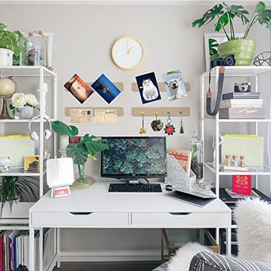 5 Pack Felt Pin Board Bar Strips Bulletin Board for Bedrooms Offices Home Wall Decoration, Notice Board Self Adhesive Cork Board with 35 Push Pins for Paste Notes, Photos, Schedules (Camel) - Image 5