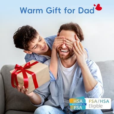 Comfytemp Weighted Heating Pad for Back & Period Cramps, FSA Eligible, Birthday Gifts for Mom Dad Women Men, 2.2lb HSA Electric Heat Pad for Neck Shoulder Pain Relief, 2H Auto-Off Heated Pad, 12x24 - Image 7