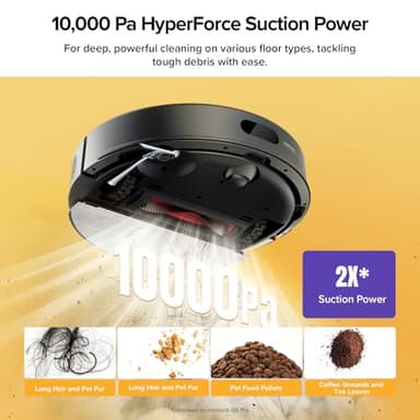roborock Q7 M5+ Robot Vacuum and Mop, Upgraded from Q5 Max+, 7 Weeks Self-Emptying, 10000Pa Suction, Dual Anti-Tangle System, for Pet Hair & Carpet, PreciSense LiDAR Navigation, App Control, Black - Image 3