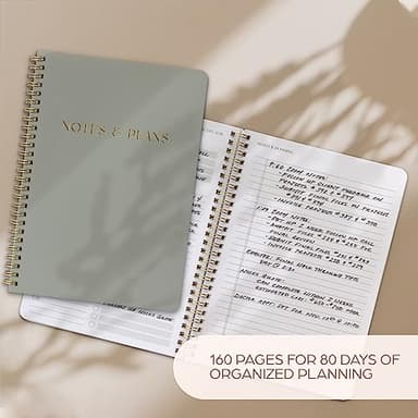 Beautiful Daily Planner And Notebook With Hourly Schedule - Aesthetic Spiral To do List Notepad to Easily Organize Your Tasks And Appointments - Stylish Book And School Or Office Supplies For Women - Image 4