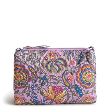 Vera Bradley Women's Premium Cotton Foxbury Crossbody, Marrakesh, One Size - Image 4