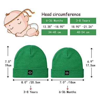 Paladoo Toddler Beanie Hat 6-12 Months,12-24 Months,24-36 Months Kelly Green - Image 4