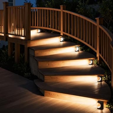 ZOOI Solar Step Lights for Outside, Step Lights Outdoor Waterproof, Outdoor Solar Stair Light for Yard, Garden Decor for Outside, Solar Garden Lights for Step, Stair, Patio, Porch, Deck Decor, 6PCS - Image 4