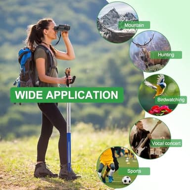 12x25 Binoculars for Adults and Kids High Powered, Foldable Waterproof Compact Binoculars Clear Large View for Bird Watching, Hunting, Hiking, Concert, Cruise Ship, Theaters, Travel - Image 7