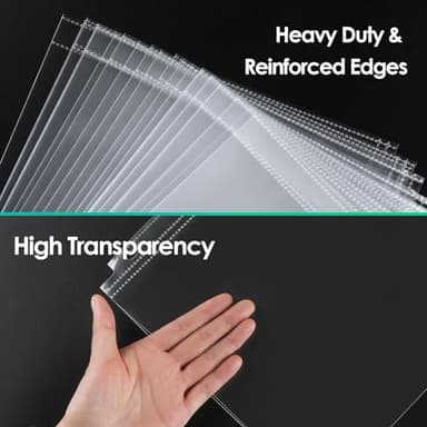 MaxGear 30 Pack 8 x 10 Photo Sleeves for 3 Ring Binder, Heavy-Duty Archival Photo Page Protectors Holds 60 Pictures, Clear Picture Album Refill Pages - Image 4