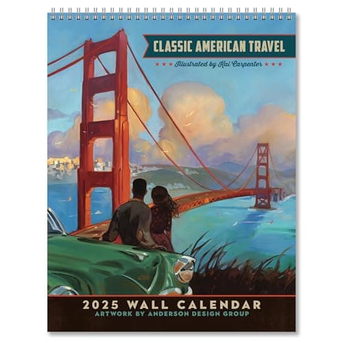 Americanflat 2025 Wall Calendar - US Cities Poster Design - 10x13 Large Wall Calendar - 12 Month Hanging Calendars for Home or Office - 2025 Calendars for Planning and Organization - Image 1