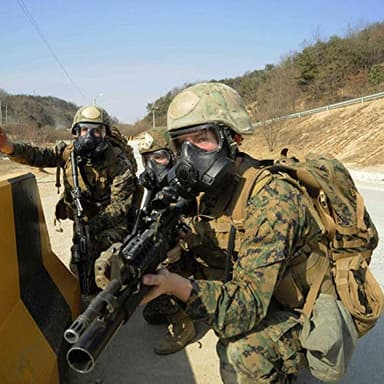 M50 Airsoft Protective Gas Mask Tactical, Full Face Eye Protection Goggles Dummy Toxic Skull Gas Mask with Filter Fans for BB Gun Game Cosplay Halloween Masquerade Costume Props, No Anti-Gas Function - Image 7