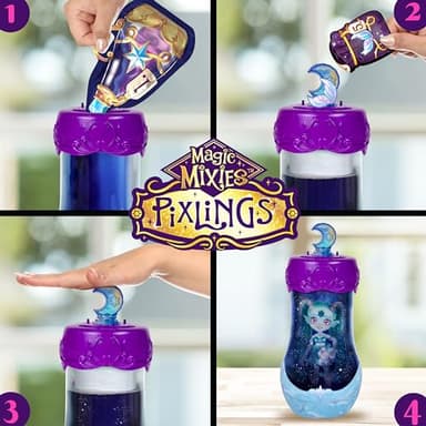 Magic Mixies Pixlings Shimmerverse Series, Create & Mix Magic Potion to Magically Reveal Marena The Ice Mermaid, This Beautiful 6.5" Shimmerverse Pixling Fashion Doll Appears Inside The Potion Bottle - Image 3
