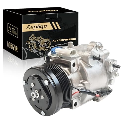 Aspligo Air Conditioner AC Compressor Fits for Chevrolet Sonic Trax 1.4L 1.8L 2013-2022, for Buick Encore 1.4L 2013-2022, with A/C Clutch, CO22301C AC Compressor, Replaces 26699506, 42623009 - Image 1