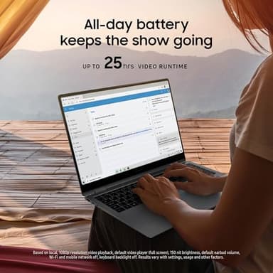 SAMSUNG 16” Galaxy Book5 Pro 360 Copilot+ PC, AI Business Laptop, Windows 11 Pro, Intel Core Ultra 7 Processor 258V, 3K AMOLED Touchscreen, 32GB / 1TB, 120HZ, 2025 Model NP964QHA-KG2US, Gray - Image 5