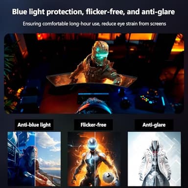 Z-Edge 27 inch Curved Gaming Monitor, FHD 1080P 280Hz Curved 1500R Computer Monitor, Ultra-Fast MPRT 1ms Monitor, 350nits, 16.7M Colors, 4000:1 Contrast, UG27P 2X DP 1.2 Ports and 2X HDMI 2.0 Ports - Image 7