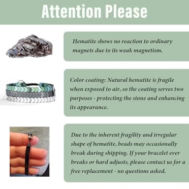 THEMEROL Bracelets for Men Teens Boys Gifts Ideas Teenage Gift Him Hematite 10 12 16 18 Years Old 18th Birthday Son GrandsonChristmas Stocking Stuffers Valentines Day Easter Basket Graduation - Image 6