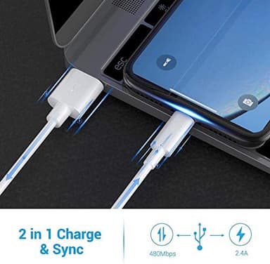 Lightning Cable MFi Certified - iPhone Charger 3Pack 6FT Lightning to USB A Charging Cable Cord Compatible with iPhone 14 13 12 Mini Pro Max SE 11 Xs Max XR X 8 7 6 Plus 5S iPad Pro Airpods - White - Image 6
