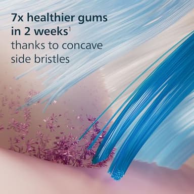 Philips Sonicare G3 Two-in-One - Genuine Replacement Electric Toothbrush Heads, White, 4 Pack One Year Supply, HX9054/65 - Image 4