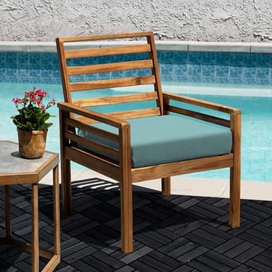 VICTORY RELAX Acacia Wood Flooring Interlocking Deck Tiles for Patio Decor 9 Pcs 12 Slats VR Black - Waterproof Indoor & Outdoor Decor - Balcony Garden Decking Tile (12.2 * 12.2 * 0.7 inches) - Image 9