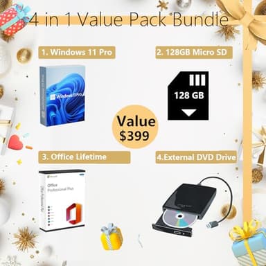 HP 21.5-inch All-in-One Desktop PC - w/Office 2024 Lifetime, Free CD/DVD Drive - FHD Display, Intel Celeron Processor, Wi-Fi 6, HDMI, HD Webcam, Windows 11 Pro(32GB RAM, 1TB SSD) - Image 2