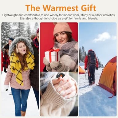 Hand Warmers Rechargeable 2 Pack, 14000mAh Electric Hand Warmers with Charging Case, Quick Charge Portable Heater,Gifts for Christmas, Winter, Outdoor, Camping, Hunting Accessories - Image 6