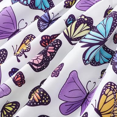 Baby Girl Clothes Summer Outfits Butterfly Sleeveless Dress Infant Denim Purple Dresses Sundress Toddler Causal Boho Dress 12-18 Months Girl Clothes - Image 7