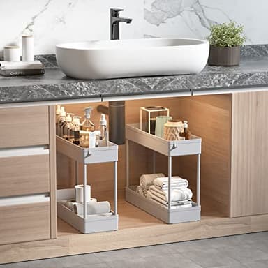SOLEJAZZ Slim Rolling Storage Cart with Wheels 4 Tier Skinny Bathroom Storage Organizer Narrow Shelf Unit Thin Laundry Room Utility Cart for Bedside Kitchen Office Next to Fridge Small Places, Gray - Image 4