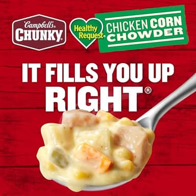 Campbell’s Chunky Soup, Healthy Request Chicken Corn Chowder Soup, 18.8 Oz Can (Case of 12) - Image 7