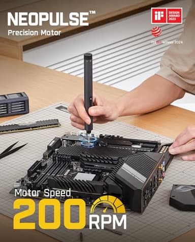 Fanttik E1 Max Electric Screwdriver, Mini Precision Screwdriver Set, 50 Magnetic Bits, Magnetic Storage, 5/32‘’Hex, Repair Tool Kit for Electronics Phone Camera Laptop Watch (Grey) - Image 4