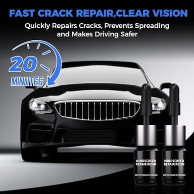 2 Bottles Nano Glass Crack Repair Liquid Quick Windshield Repair for Chips and Cracks-deep Dark - Image 2