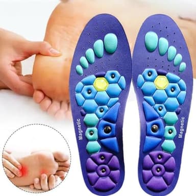 Acupressure Insoles, Magnetic Insoles for Men Women, Magnetic Insoles for Enhancing Comfort and Support, Foot Insoles with Acupressure (Blue, S:5-8) - Image 6