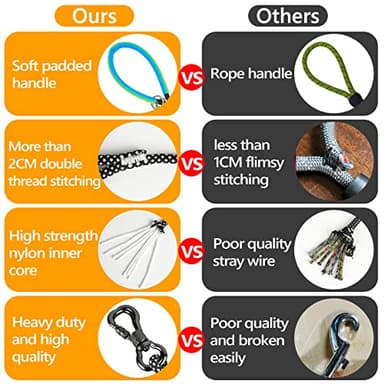 NTR Long Leash for Dog Training, 50FT Rope Lead with with 2 Swivel Hooks and Comfortable Padded Handle for Dog Leash for Small Medium and Large Dogs Walking Training Hiking Camping Playing - Image 5