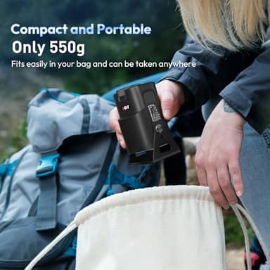 Portable Mini Projector XGODY Gimbal5 - Mini Smart Android 11 HD Projector Supports 1080P 4K WiFi6 BT Home Theater Video Projector with 180° Rotatable Stand Auto Keystone for Android, iOS Matte Black - Image 5