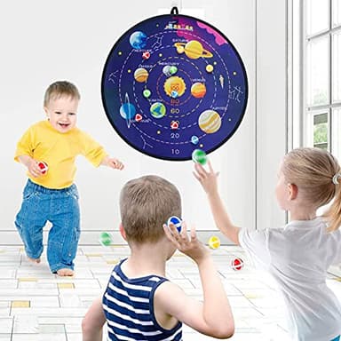 29" Large Dart Board for Kids, BooTaa Kids Dart Board with 12 Sticky Balls, Boys Toys, Indoor/Sport Outdoor Fun Party Play Game Toys, Birthday Gifts for 3 4 5 6 7 8 9 10 11 12 Year Old Boys Girls - Image 4