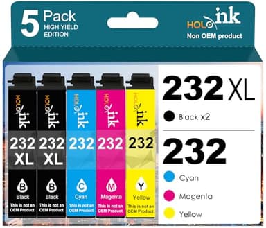 232xl ink cartridge Remanufactured Replacement for Epson 232 XL Ink Cartridges Combo Pack Use with Expression Home XP-4200 XP-4205 Workforce WF-2930 WF-2950 Printer (2 Black Cyan Magenta Yellow) - Image 1