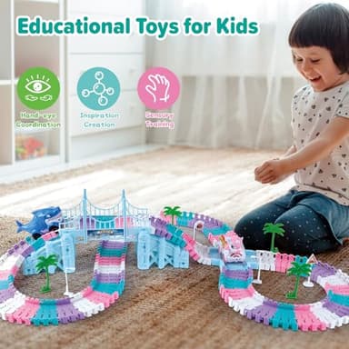 Car Toys for Kid 4-6, 194 PCS Race Car Track for Kids Ages 4-8, Monster Truck 2+ Year Old Birthday Gift Toddler Cars Toy for 3+ Year Old Girl Boy - Image 2