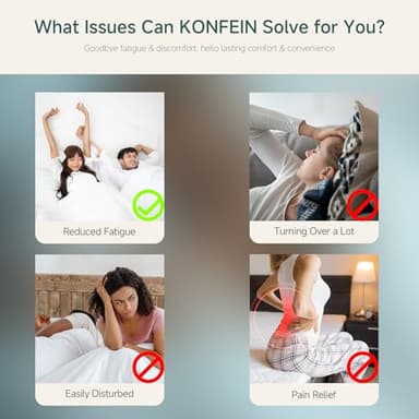 KONFEIN King Mattress, 12-Inch Cooling Gel Memory Foam, Medium-Firm, CertiPUR-US Certified, Fiberglass-Free, Pressure Relief & Balanced Support for Hot and Light Sleepers, King Size Bed in a Box - Image 7