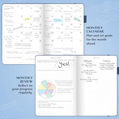 Legend Planner – Weekly & Monthly Life Planner to Hit Your Goals & Live Happier. Organizer Notebook & Productivity Journal. A5 (Mystic Blue) - Image 6