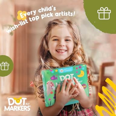 Jar Melo Washable Dot Markers, 6 Colors Dot Paints with 108 PDF & 10 Physical Activity Papers, Non-Toxic Bingo Daubers for Toddlers 1-3 2-4 - Image 6