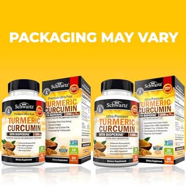 Turmeric Curcumin with Black Pepper Extract 1500mg - High Absorption Ultra Potent Turmeric Supplement with 95% Curcuminoids and BioPerine - Non GMO Tumeric Capsules for Joint Support - 90 Capsules - Image 5