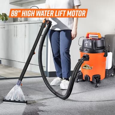 Armor All 6-Gallon* 5.5 Peak HP† 3-in-1 Wet/Dry/Upholstery Shampoo Vacuum Cleaner – VK609PFR 0901 - Image 7