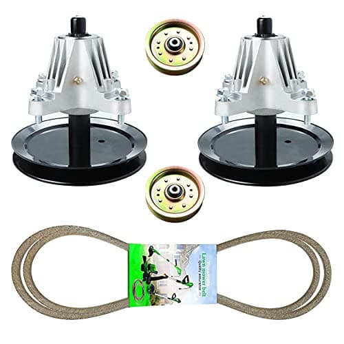 LTX1045 Deck Spindle Rebuild Kit Fit for 46'' Cub Cadet Troy Bilt Horse LTX1046, 2 Spindles 618-04636 618-04865, 2 Idler Pulleys 753-08171, 756-04129, 103 inch Belt 954-04219 - Image 1