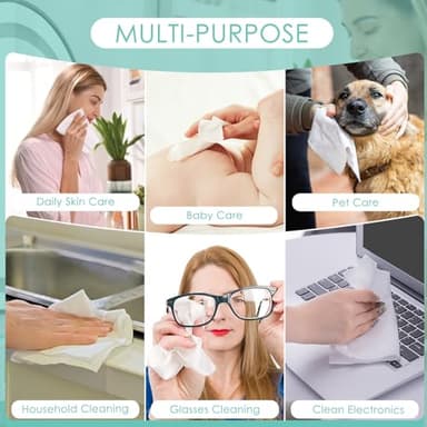 Ditoi Disposable Face Towels,Ultra Soft &Thick Face Dry Wipes for Makeup Removal,Viscose Fiber Facial Coths for Women Daily Cleansing, Skincare,60 Count - Image 7