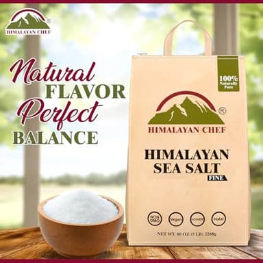 Himalayan Chef Sea Salt Fine - Unrefined Mineral Salt, 5 lb Bag (1 Pack) - Image 5