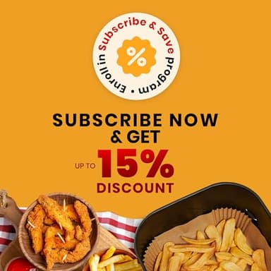 Air Fryer Paper Liners, 125Pcs Air Fryer Disposable Liners, Non-Stick and Oil Proof for Easy Cleanup, 8” Square for 5-8 qt Basket by Baker's Signature - Image 2