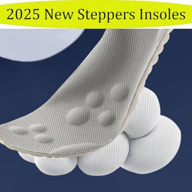 2025 New Steppers Insoles for Men/Women, Massage Insole, Cloud Insole, Steppers Massage Insoles Womens/Mens, Memory Foam with Arch Surpport | for All-Day Wear (1PAIR-Orange, Men 9-10.5/Women 10.5-12) - Image 2