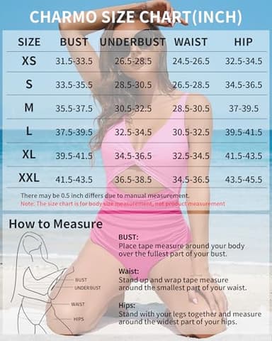 Charmo Womens One Piece Swimsuit Ruched Tummy Control High Cut Backless V Neck Bathing Suits Swimwear Blue Gray Large - Image 6