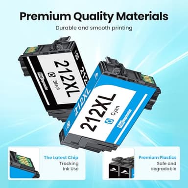 212XL Ink Remanufactured for Epson 212 Ink Cartridges T212XL T212 for Epson 212XL Ink Cartridges Combo Pack for Epson Workforce XP-4100 XP-4105 WF-2830 WF-2850 (Black, Cyan, Yellow, Magenta - Image 4