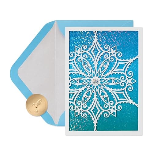 Papyrus Christmas Cards Boxed with Envelopes, Best Wishes (8-Count) - Image 1