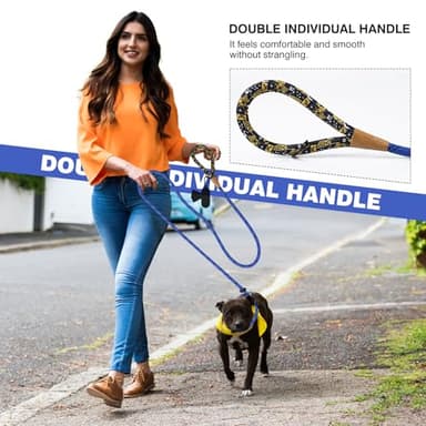 lynxking Slip Lead Dog Leash Reflective, Heavy Duty Comfortable Strong Rope for Large Medium Small Dogs No Pull Pet Training (Blue, Large 1/2in x 6ft-Slip Lead) - Image 6